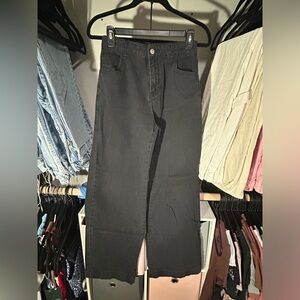 black Wide Leg Jeans